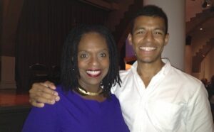 A man and a woman posing for a photo.